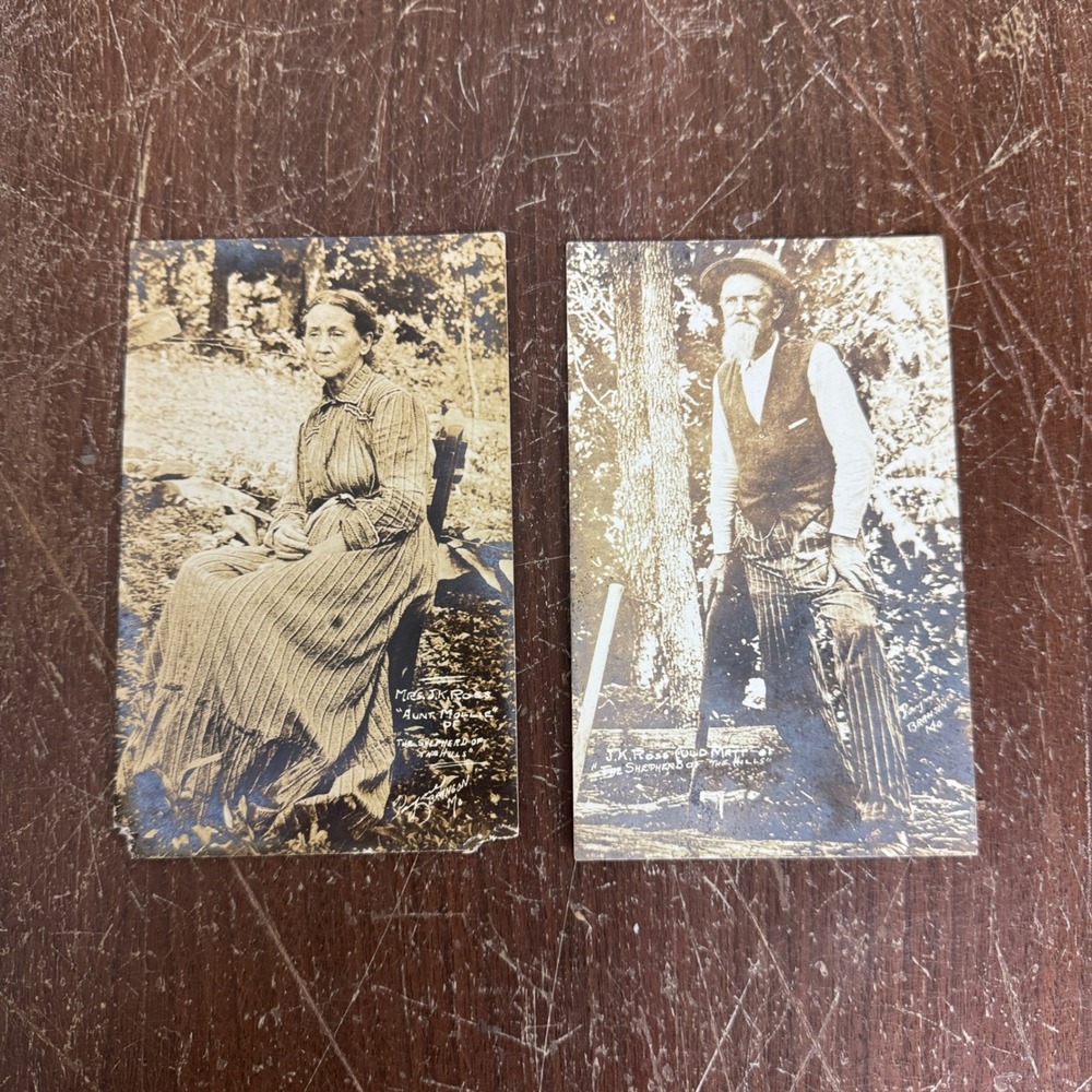 Vintage Shepard of the Hills Old Matt & Aunt Mollie Photographs Missouri Ozarks‎
